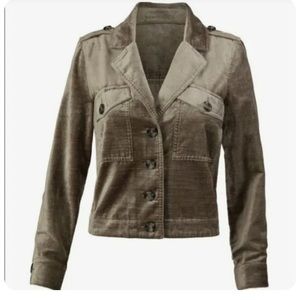 CAbi platinum Velvet Jacket Size M